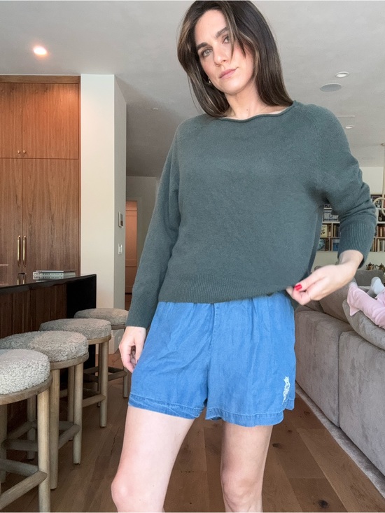 Quince Sweaters - Quince Olive Green Mongolian Cashmere Sweater